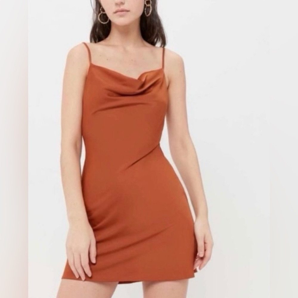 Urban Outfitters Mini Dress Size Medium HAMMERED SATIN Size Medium